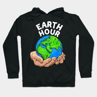 Earth Hour 60+ Save Earth Together Funny Hoodie